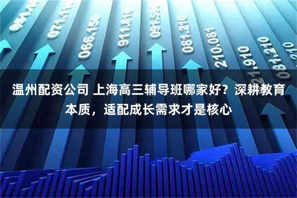温州配资公司 上海高三辅导班哪家好？深耕教育本质，适配成长需求才是核心