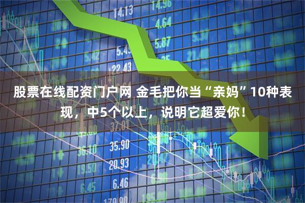 股票在线配资门户网 金毛把你当“亲妈”10种表现，中5个以上，说明它超爱你！